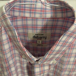 Dubarry of Ireland Casual Button Down Shirt Red and Blue